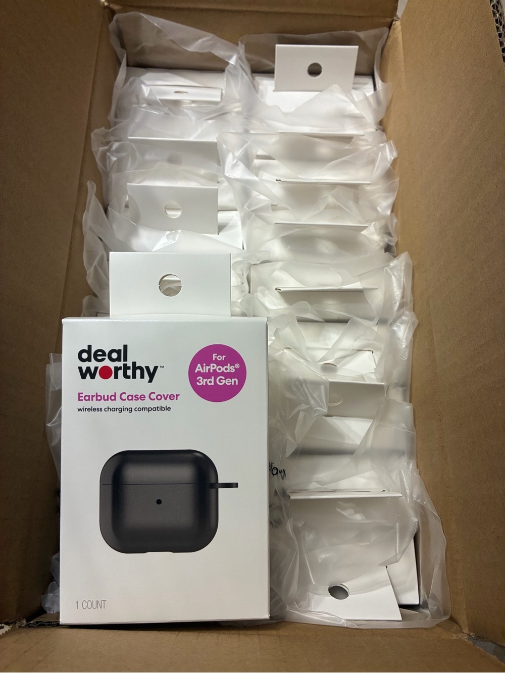 Reseller Bundle of 18 AirPods (3rd Generation) 3 Case - Dealworthy™ Black